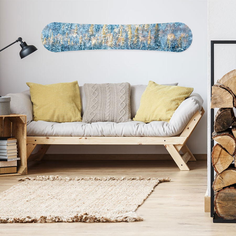 Texturé, Snowboard décoratif